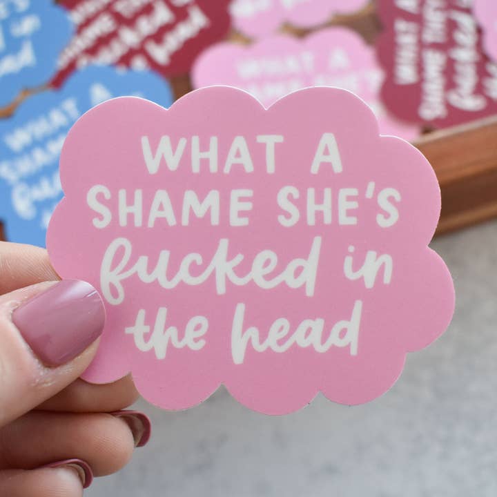 Fucked In The Head Sticker for wholesale by Kyn You Believe It
