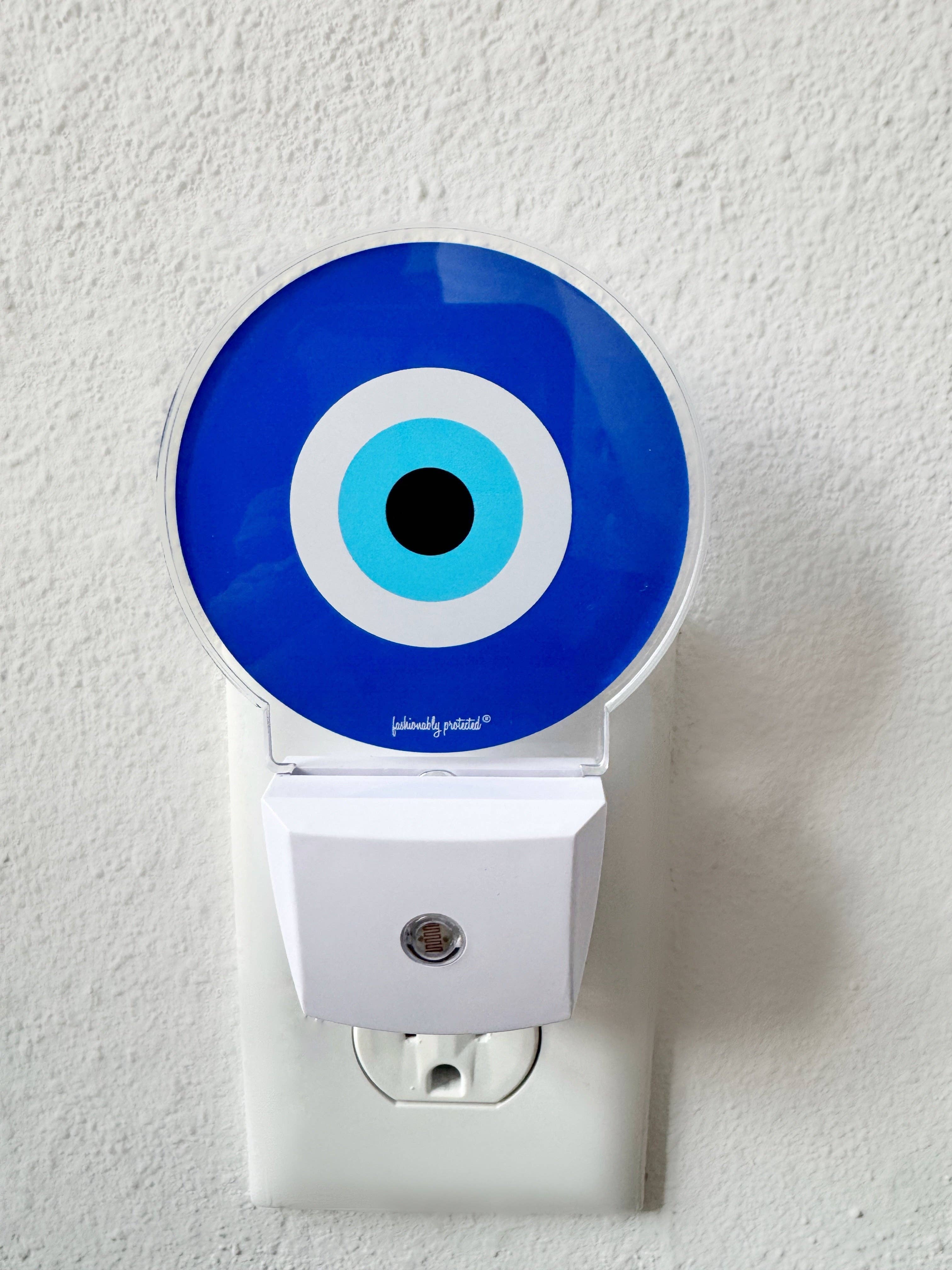 FRESHALAMODE / fashionably protected – wholesale Night light – Evil Eye Glow Sensor Plug In Light2