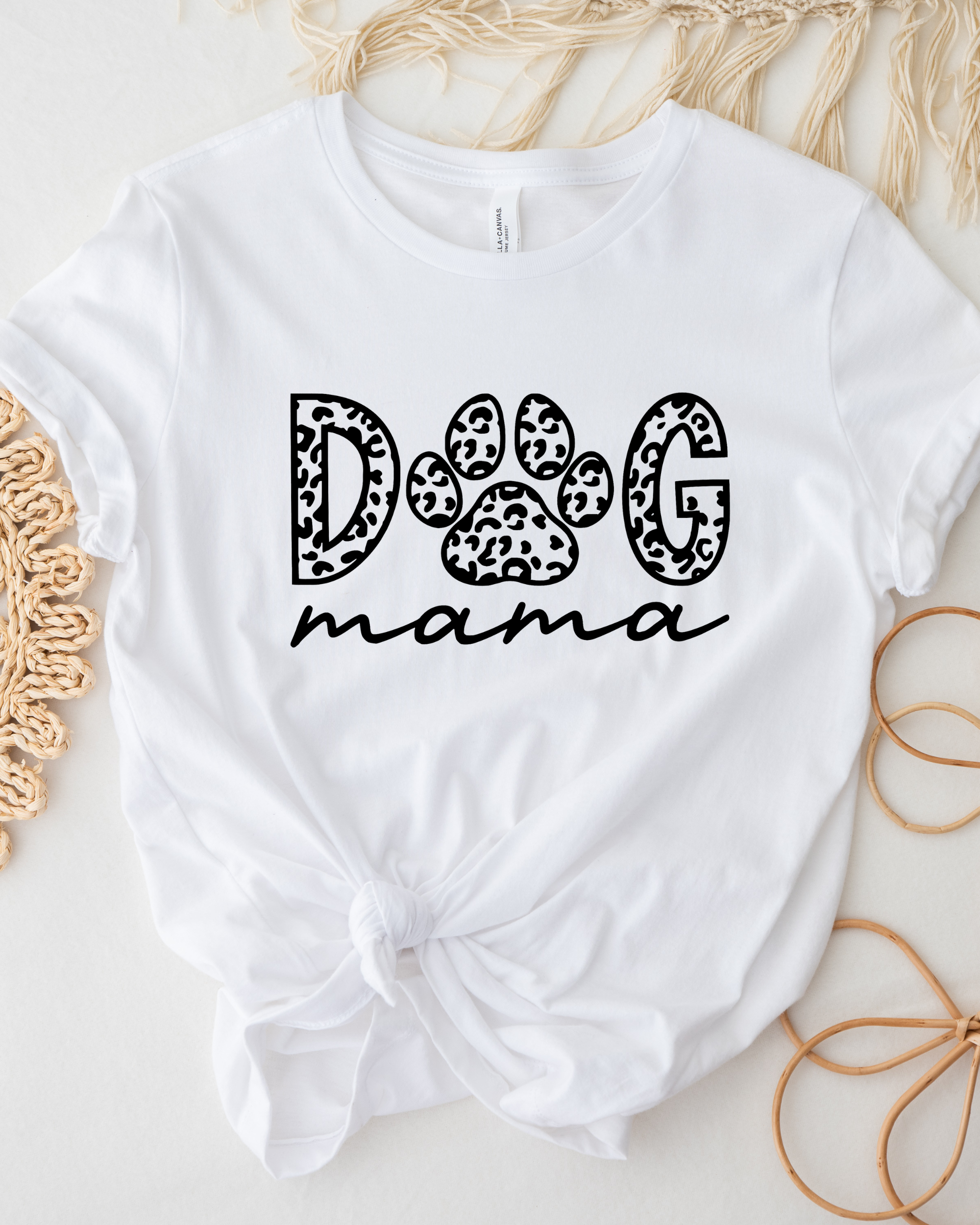Desert Raine - Venta al por mayor Camiseta serigrafiada - Mujer - Camiseta Dog Mama - camiseta gráfica1