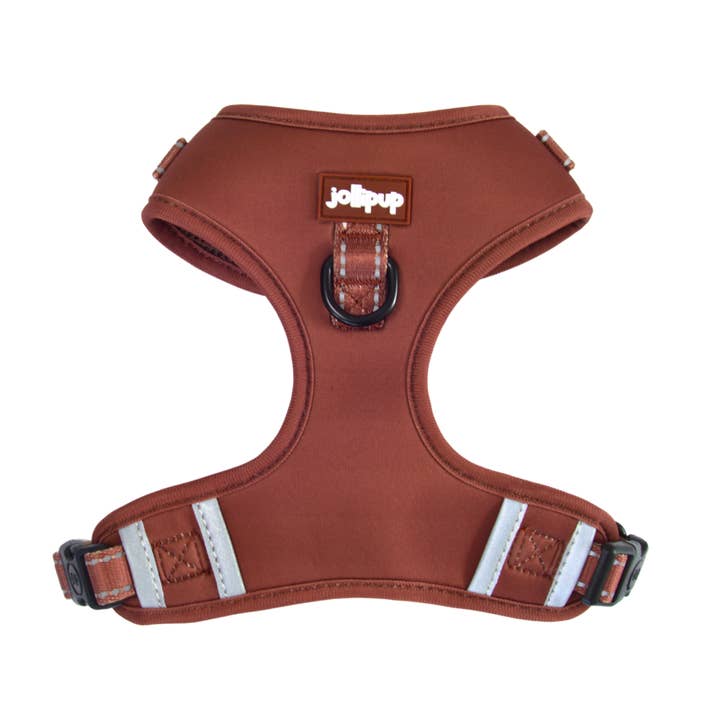 Harnais et collier convertible marron, harnais et collier 2-en-1 pour la vente par Jollipup