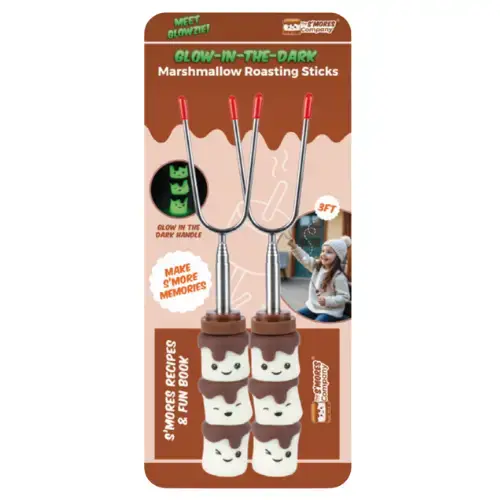 The S'mores Company – Engroshandel Ristepind – Marshmallow-ristestænger - Lyser i mørket - PDQ1