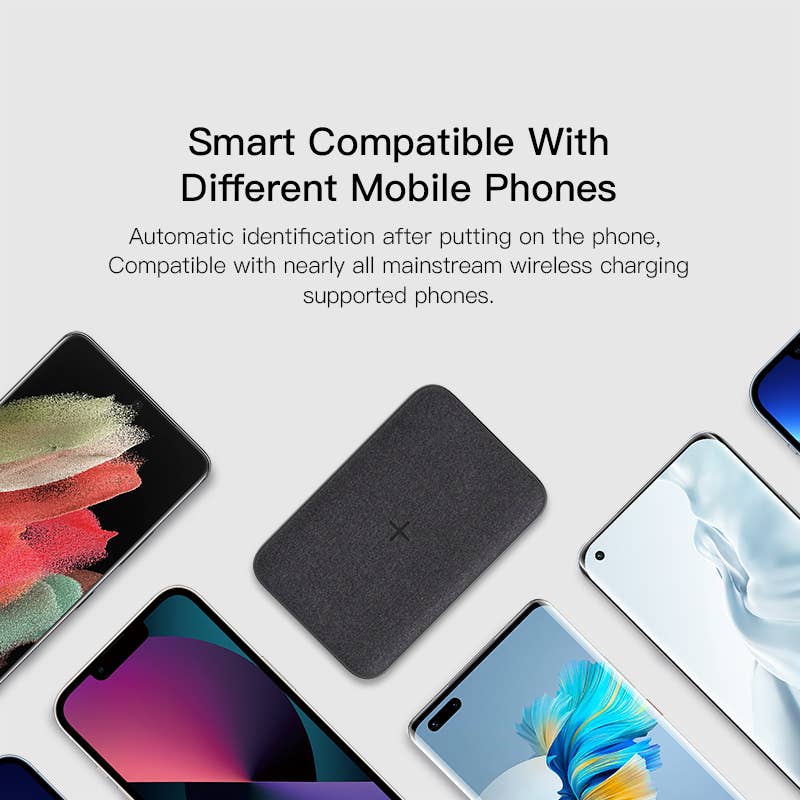 bleu Batterie externe sans fil ORSEN EW35, PD 18 W, 10000 mAh, charge 10 W, noire en vente sur Faire5