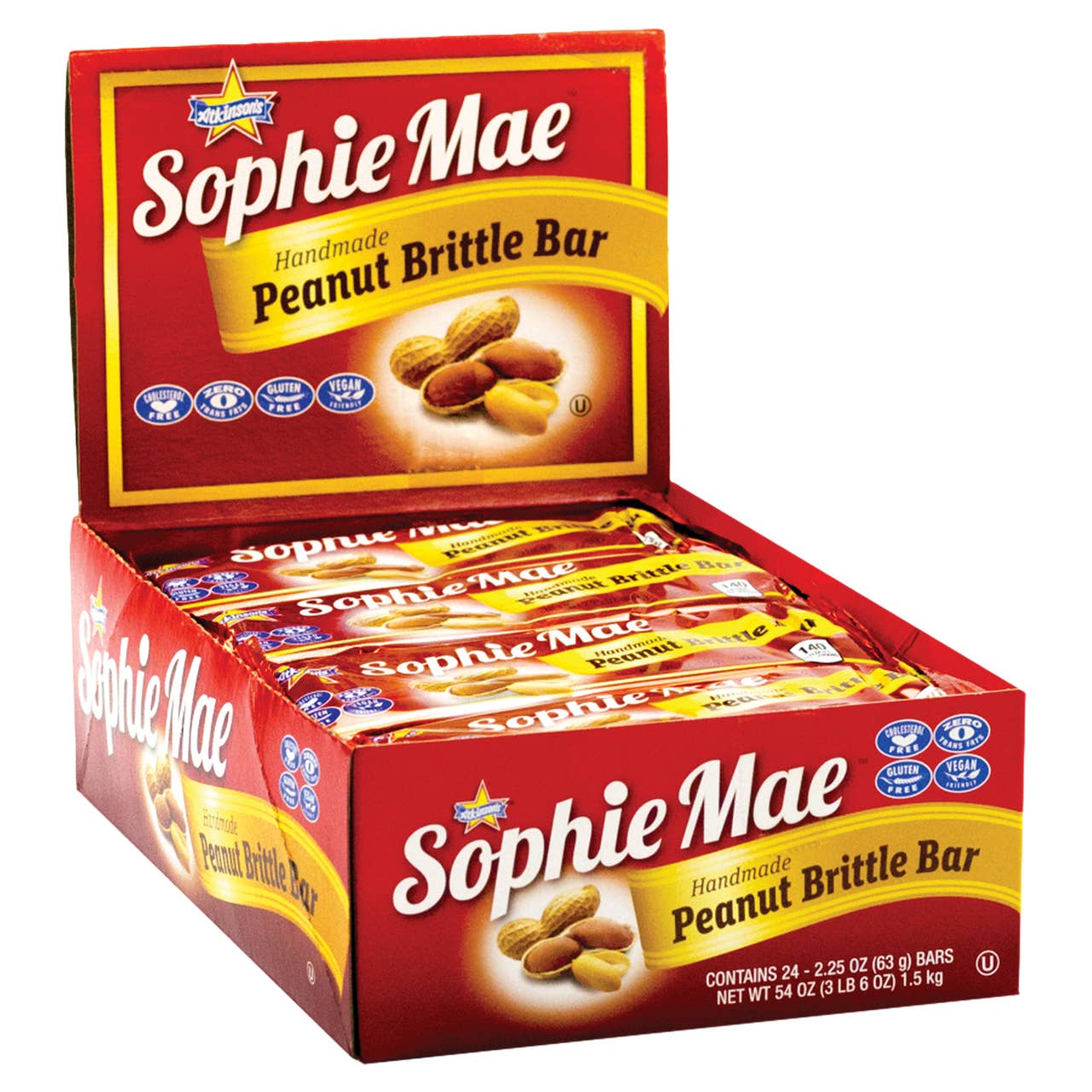 Kelli's - Wholesale Brittle - Sophie Mae Peanut Brittle Bar0