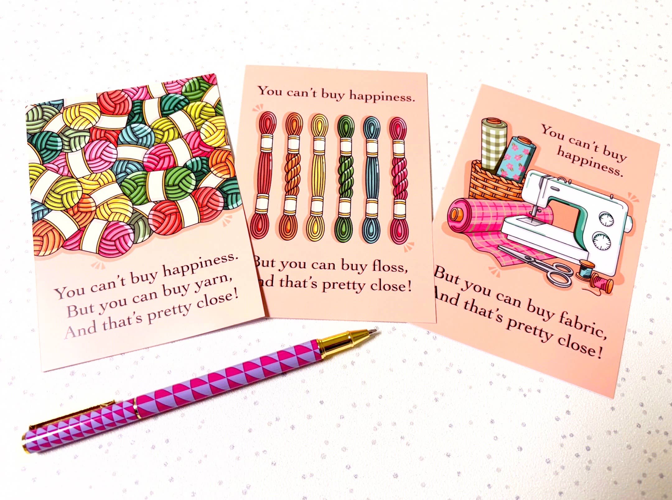 Little Green Stitches - Venta al por mayor Tarjetas de felicitación - Tarjeta de felicitación de costura Needlecraft3