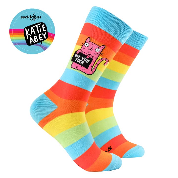 MULTI Off You Fuck Socks - Socktopus X Katie Abey for wholesale on Faire1