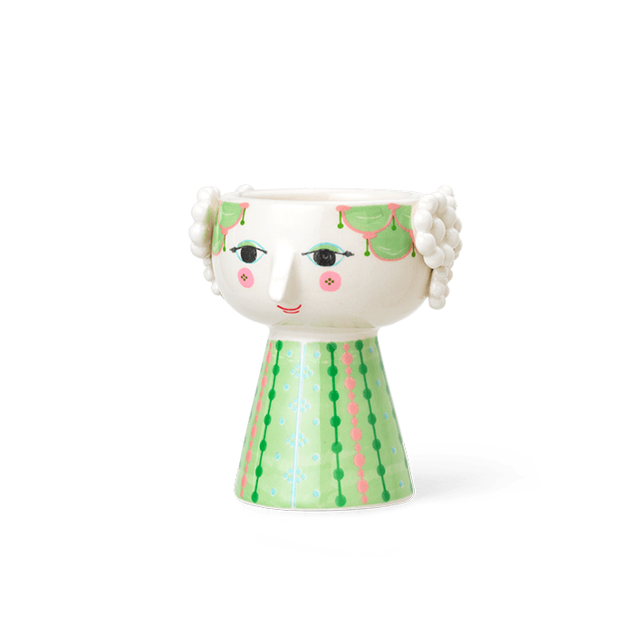 Danish Design Collective - Wholesale Candle Holder - Bjørn Wiinblad - Eva - 3.7" Ceramic 3D Candle Holder3