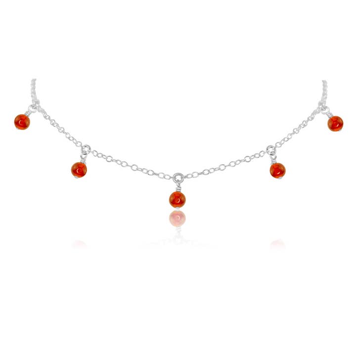 Luna Tide - Wholesale Choker/collar - Carnelian Bead Drop Choker3