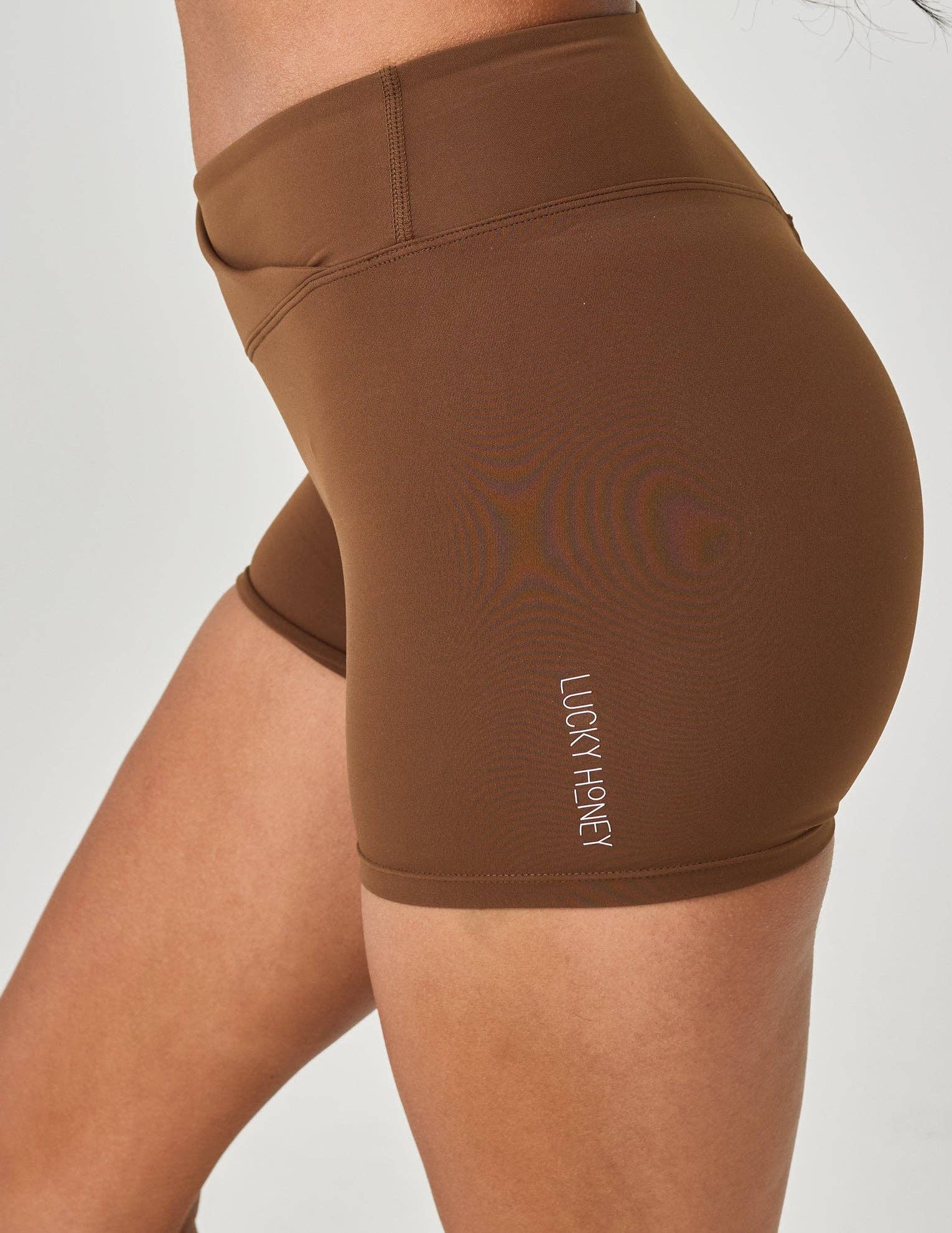 LUCKY HONEY - Wholesale Athletic Shorts - Women's - Luxe Compression Crossover Biker Shorts6