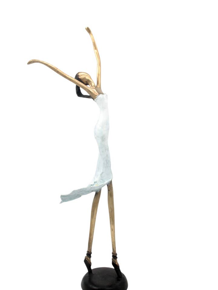 Bronze dancer 55 cm white no.1 for wholesale by Lafi Bala