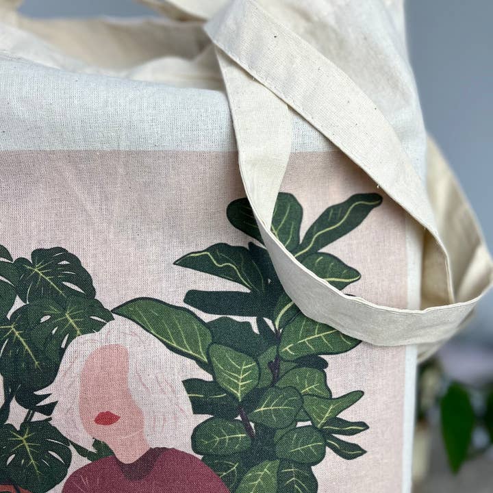 plantyintroverts – wholesale Bärkasse - Dam – Tygväska - Plantlady, Monstera, Fol Tree, Kattväska5
