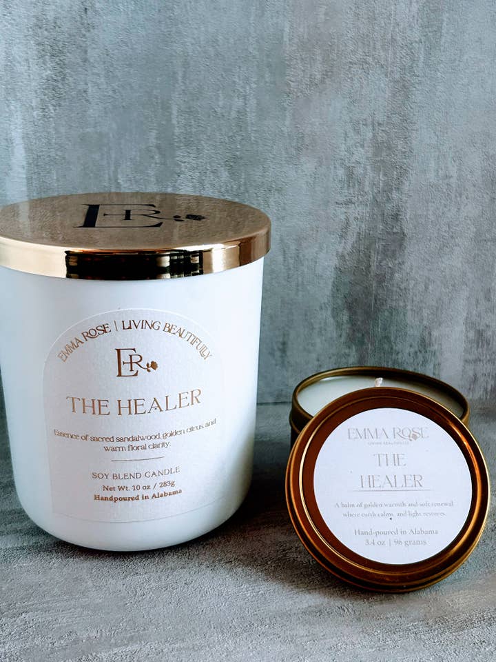 The Healer – Luxury Candle | Floral Amber & Citrus for wholesale by Emma Rose
