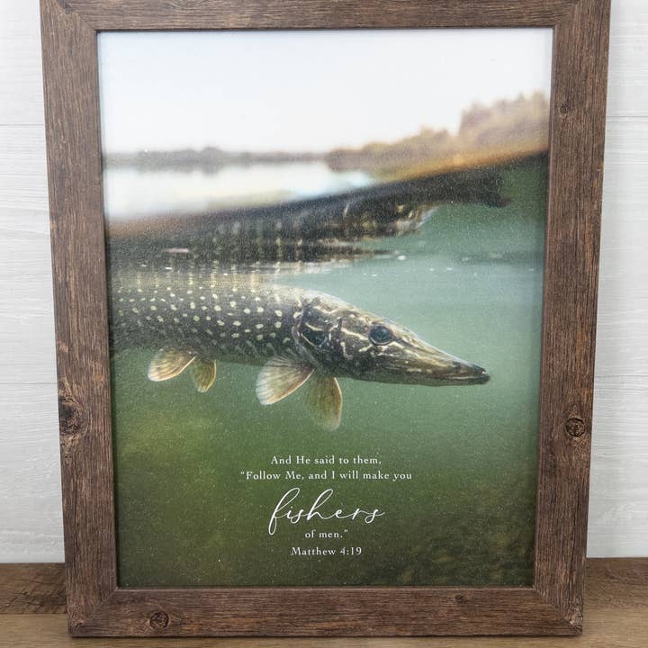 Summer Snow Art - Wholesale Art Print - Follow Me And I Will Make You Fishers Of Men Fish Art