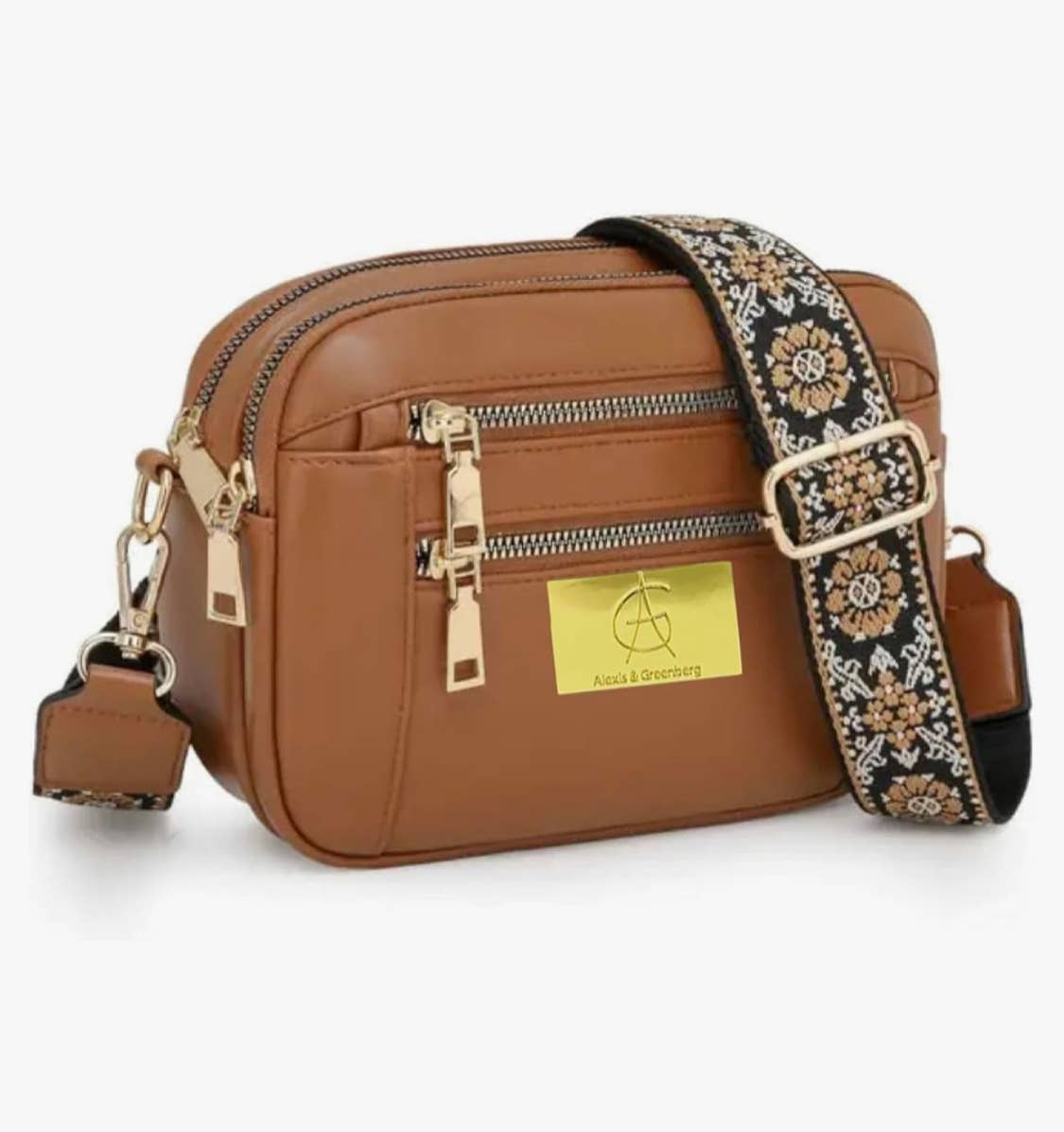 AlexisandGreenberg - Wholesale Crossbody Bag - Women's - A&G Crossbody Bag For Women Vegan Leather with Trendy Strap6