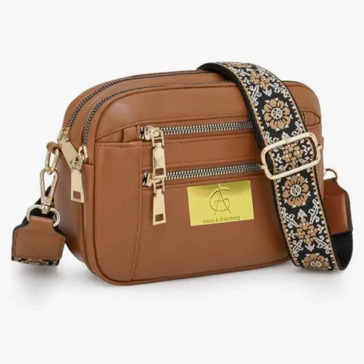 AlexisandGreenberg - Wholesale Crossbody Bag - Women's - A&G Crossbody Bag For Women Vegan Leather with Trendy Strap6