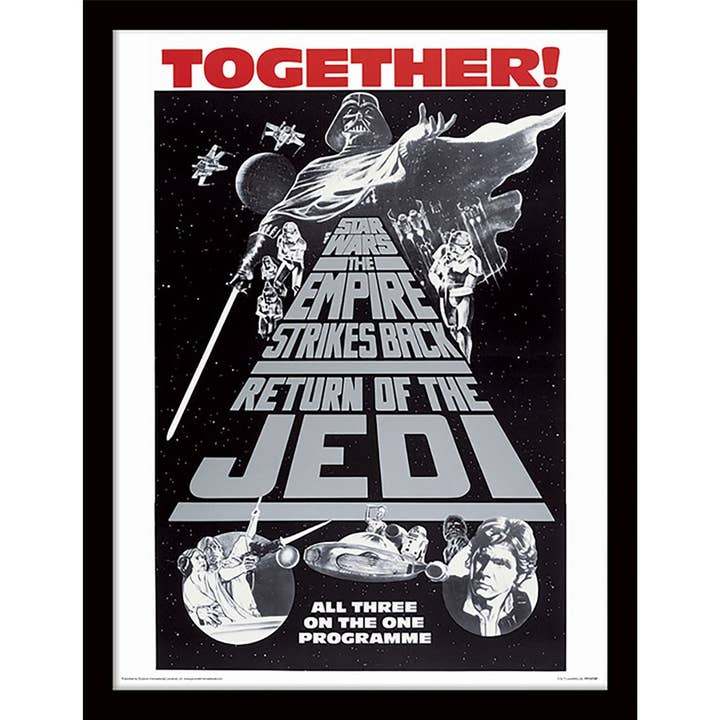 Stampa artistica da parete Star Wars (Trilogy Together) per la vendita all'ingrosso da parte di Pyramid International