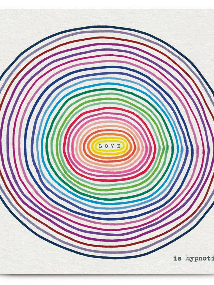 Regalo Divertido - Posavasos "El Amor es Hipnótico" de Hayden Kays para venta al por mayor de Brainbox Candy