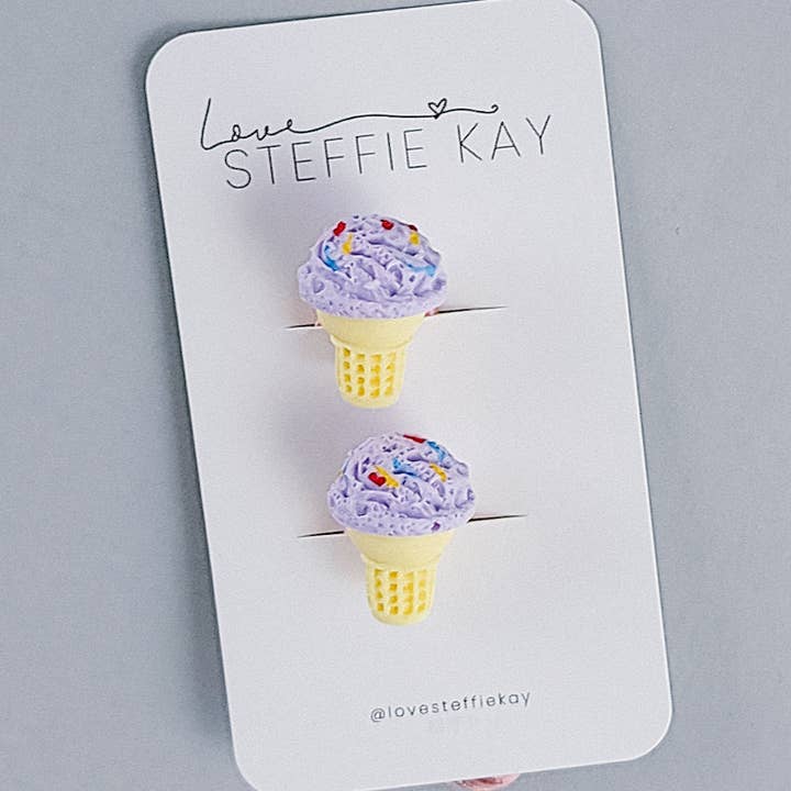 Love, Steffie Kay - Wholesale Hair Tie - 2 Pack Hair Ties | Ice Cream Cones3