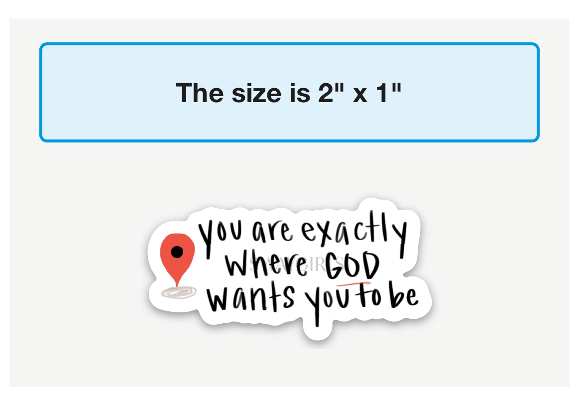swaygirls – Adesivo por atacado – Adesivo Onde Deus quer que você esteja | Adesivo do mapa da fé4