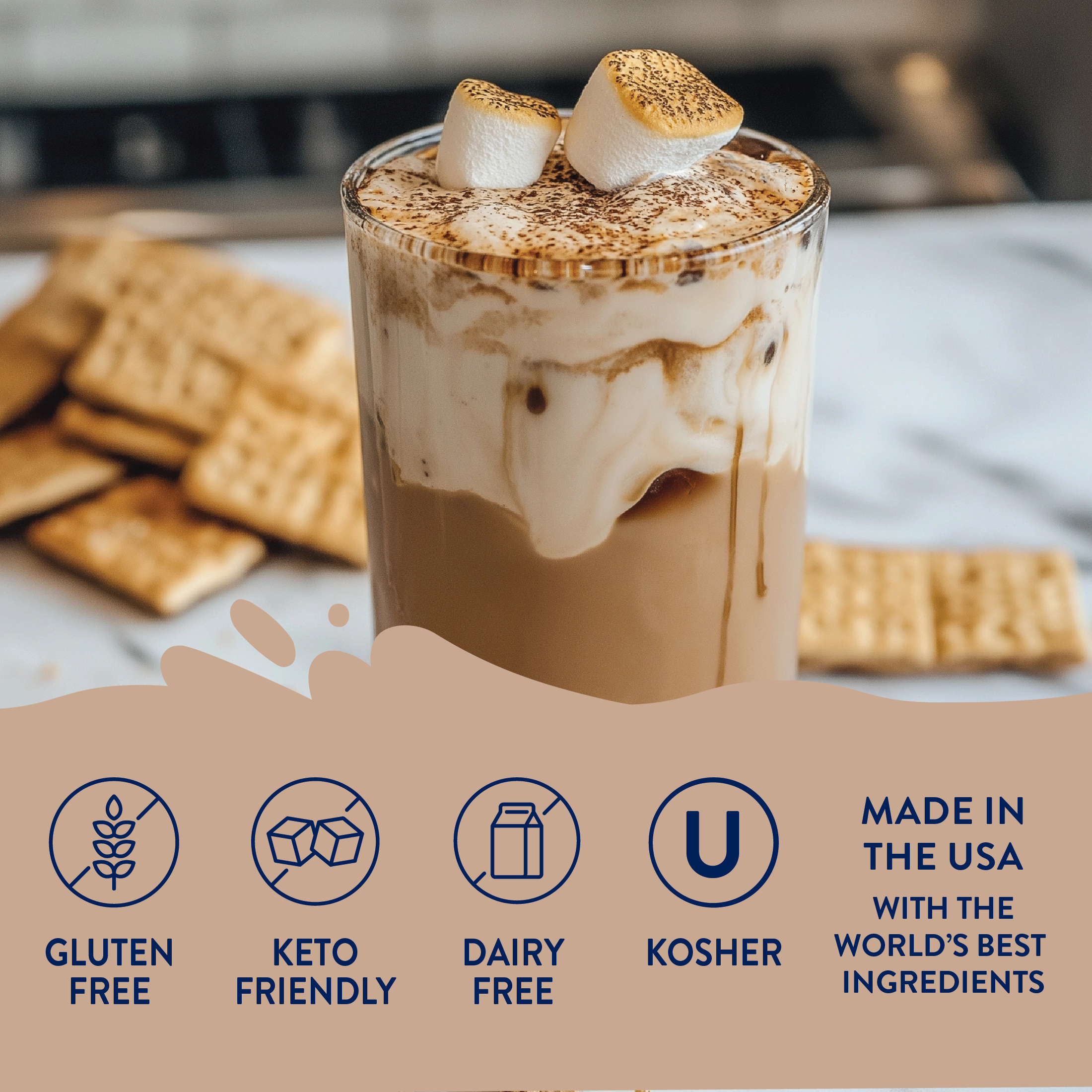 Jordan's Skinny Mixes - Wholesale Flavored Syrup - Sugar Free S'mores Syrup4