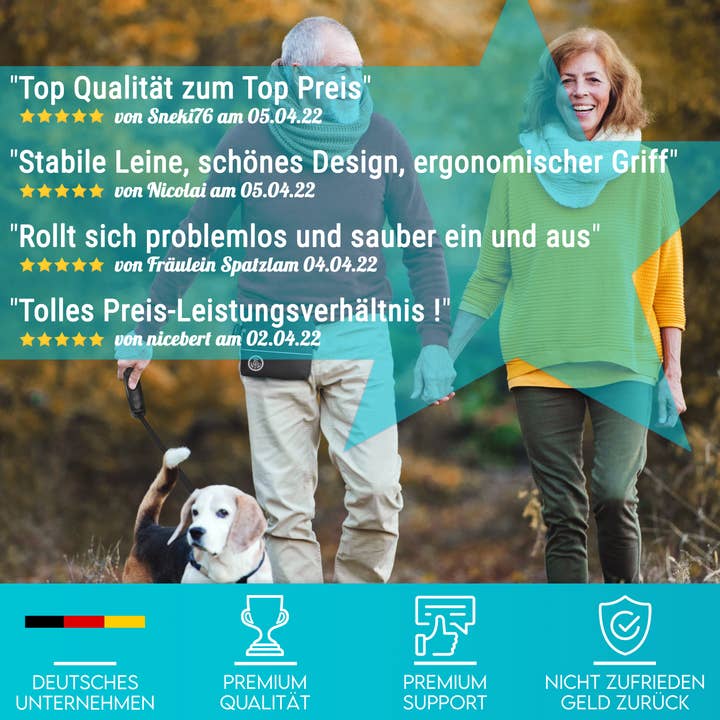 H.I.K. GmbH - Wholesale Pet Leash - Dog - HUND IST KÖNIG® Retractable leash 5m and 8m for small & large dogs10