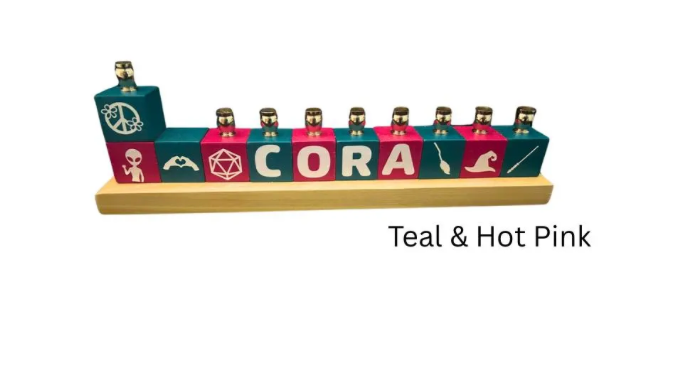 Eclectic Judaica - Wholesale Menorah - Personalized Name Menorahs28