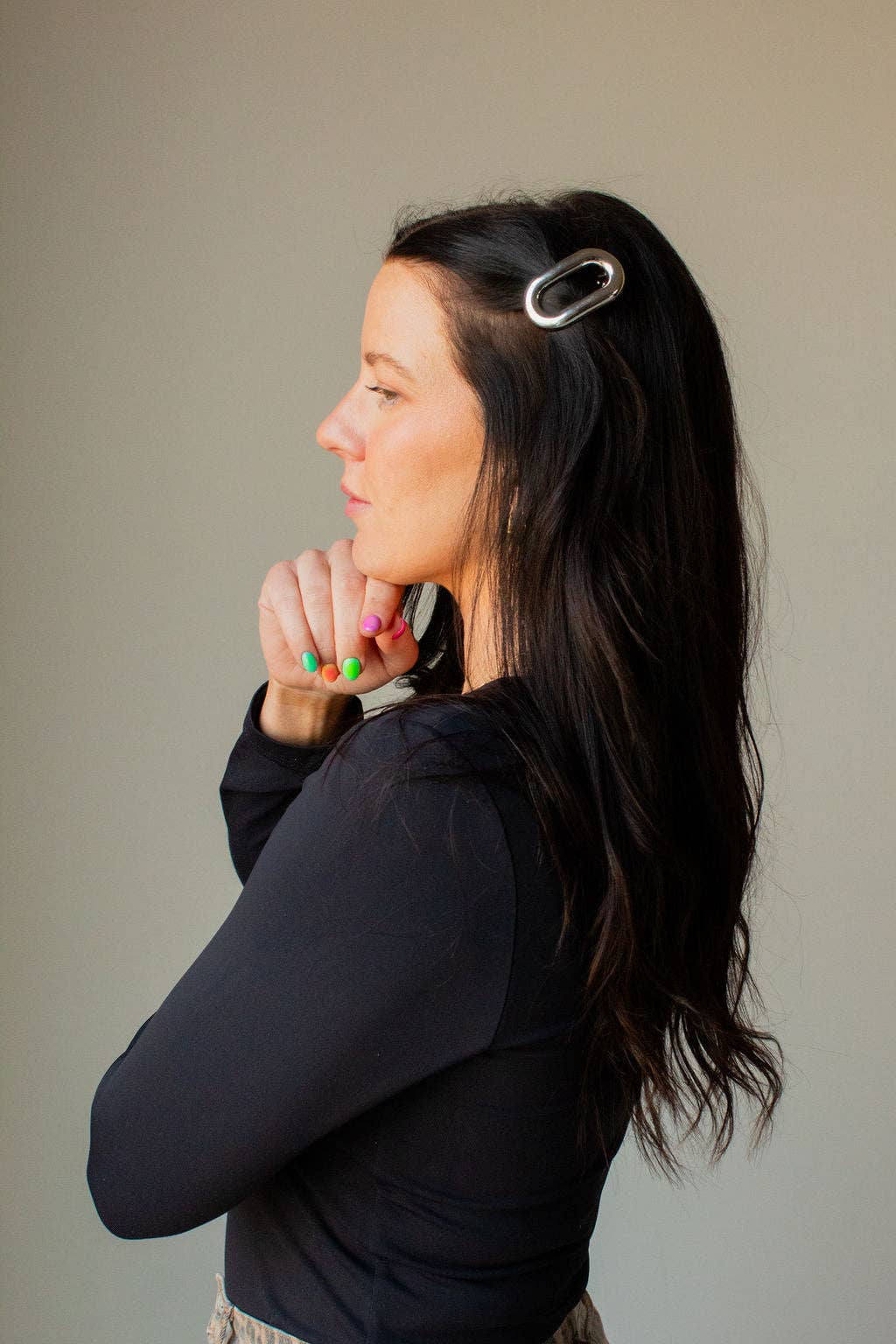 Shop Andi - Wholesale Barrette - Women's - Metal Oval Barrette3