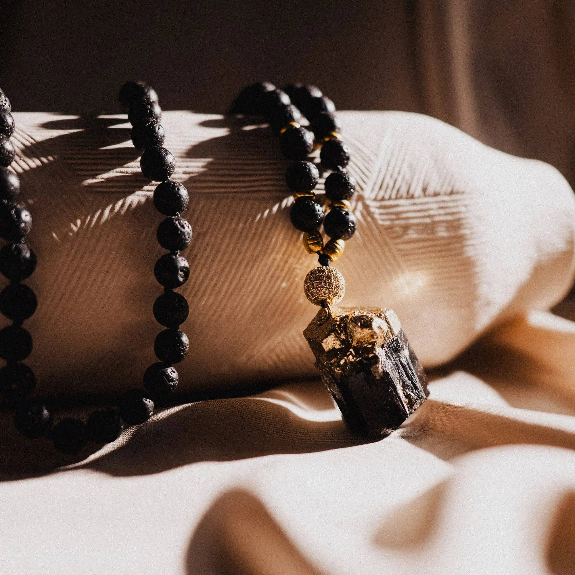 PHOEBE´S - Wholesale Pendant/Charm Necklace - Black Tourmaline Necklace | Aromatherapy Stone5