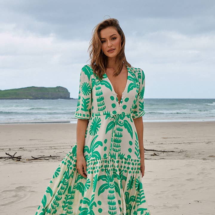 Robe Maxi Tessa Imprimé Nazare pour la vente par Jaase