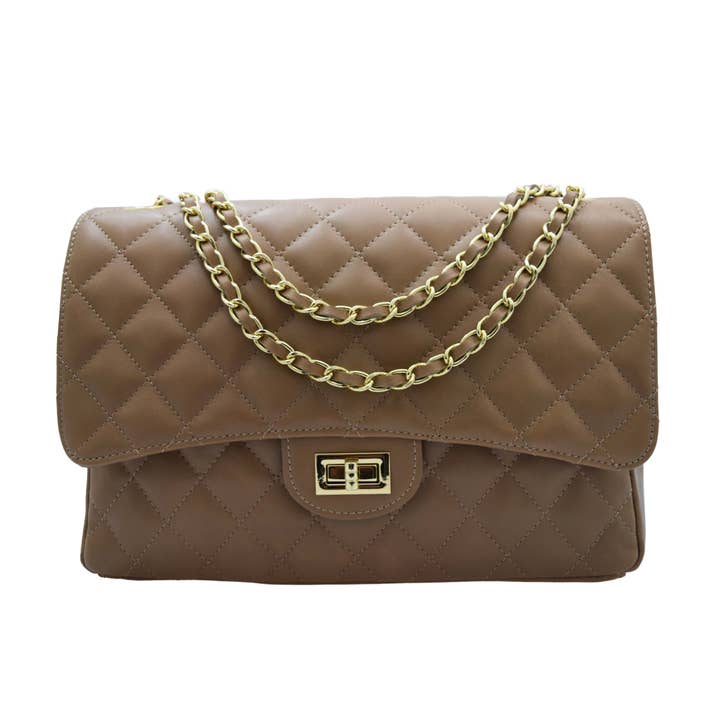 Canetti Roberto - Wholesale Shoulder Bag - Women's - QUILTED LEATHER SHOULDER BAG 1202