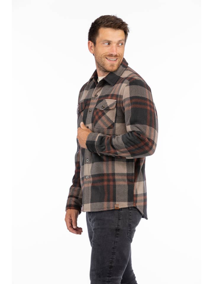 LIV Outdoor - Wholesale Shirt Jacket/Shacket - Men's - Men's Koda Sherpa Lined Shirt Jacket