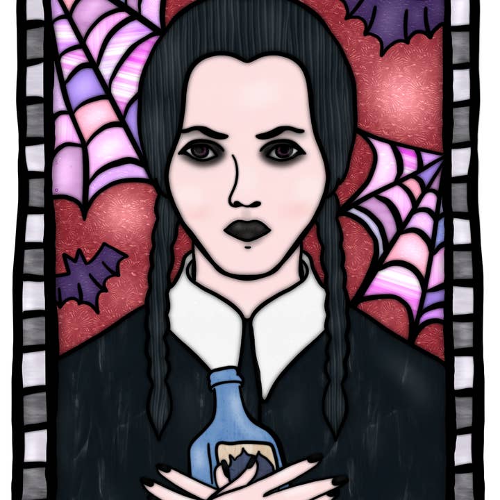 Stained Glass Saints Vinyl Stickers for wholesale by Paper Loves Ink