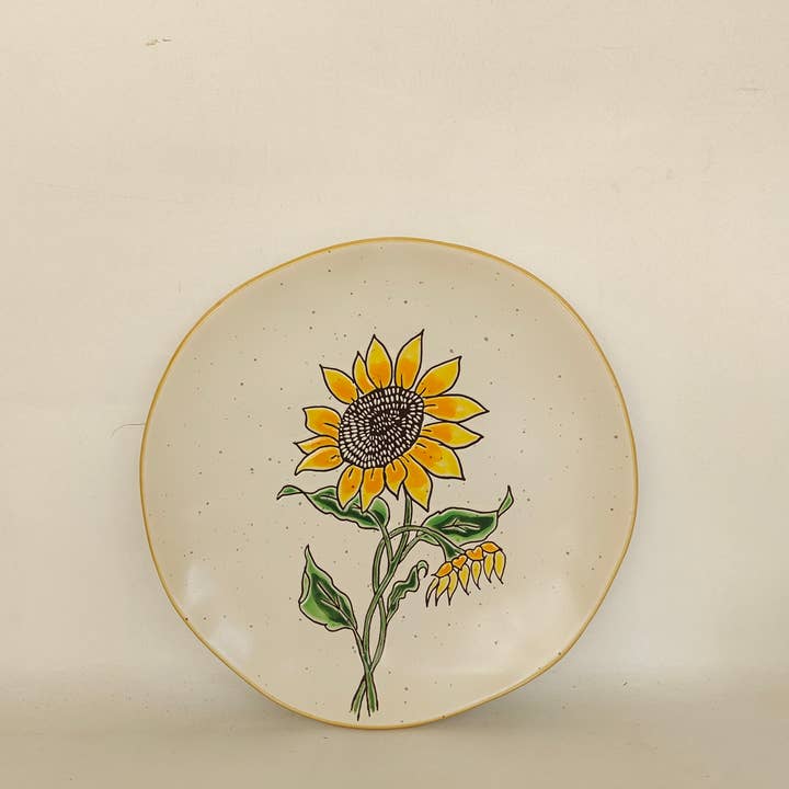 GOLDFINK SUNFLOWER 8" SALATTELLER für den Großhandel von Blue Sky Clayworks