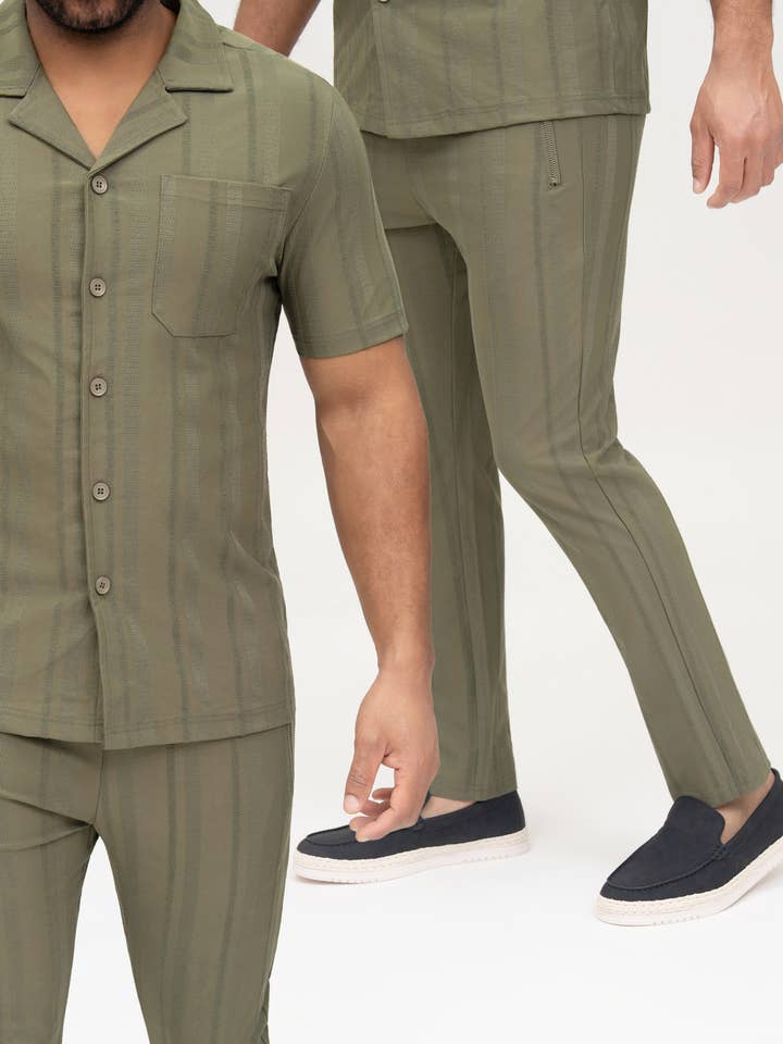 Textuur overhemd en broek set TX1314-6 voor wholesale door Zayne Paris