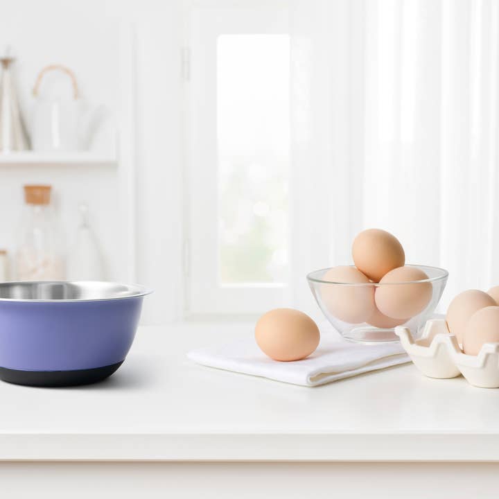 Fox Run Brands - Wholesale Mixing Bowl - Fox Run Purple Stainless Steel Mixing Bowl, 10.75 Quart