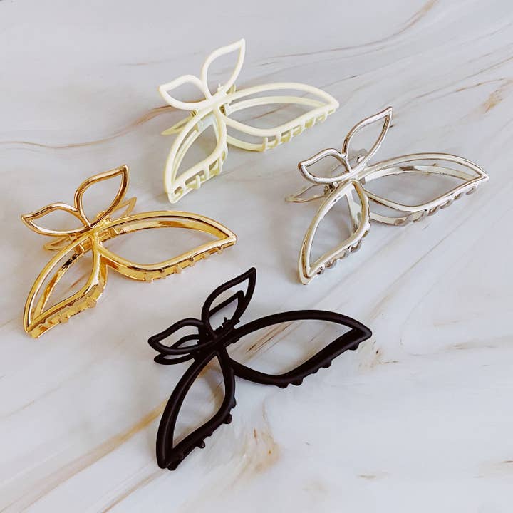 Modern Butterfly Hair Claw Set Of 2 for wholesale by Ellison+Young