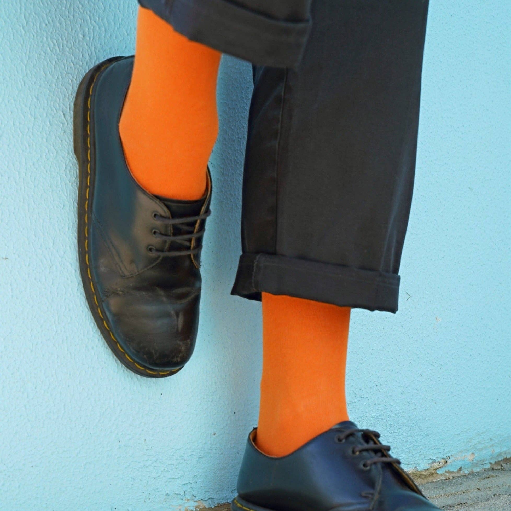 KLUE - Wholesale Socks - Unisex - KLUE Organic solid Socks | Orange1