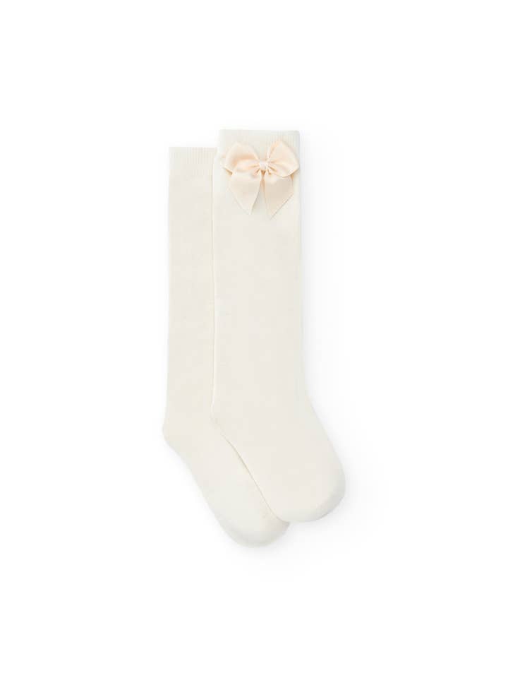 Cremefarbene hohe Babysocken Valentín & Charanga für den Großhandel von Charanga