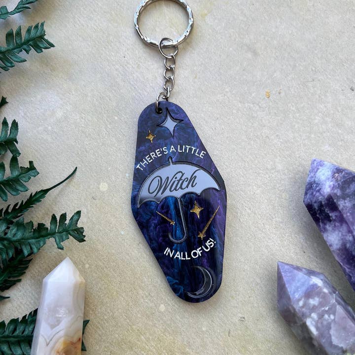 Mia Winston-Hart Accessories - Wholesale Keychain - Women's - Practical Magic Witchy Celestial Key Chain1