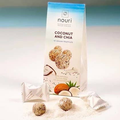 Noix de coco et chia (lot de 10) pour la vente par Nouri truffles