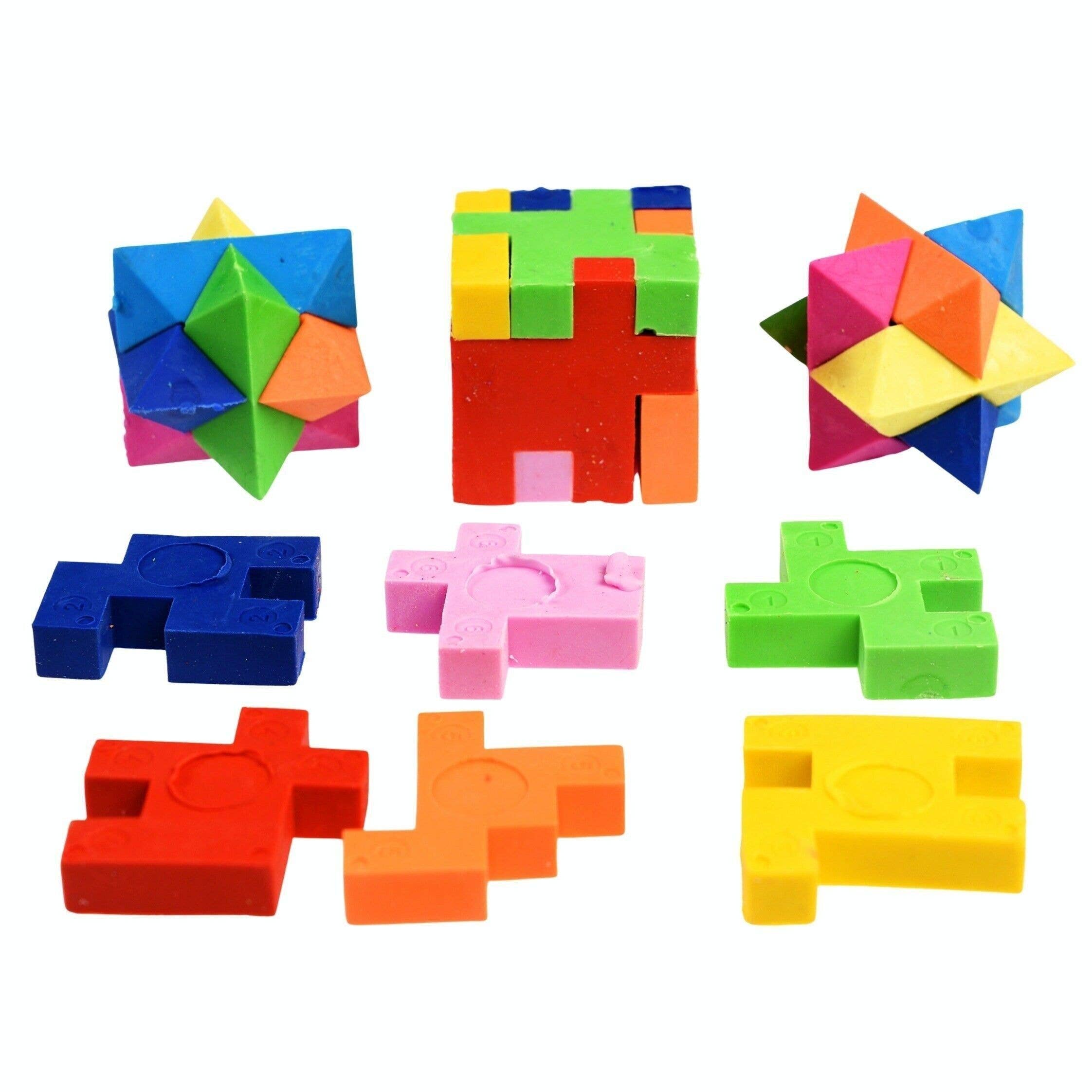 Rex B2B - UK - Wholesale Puzzle - Kids - 3D Puzzle Erasers (Set of 4) - Wild Bear3