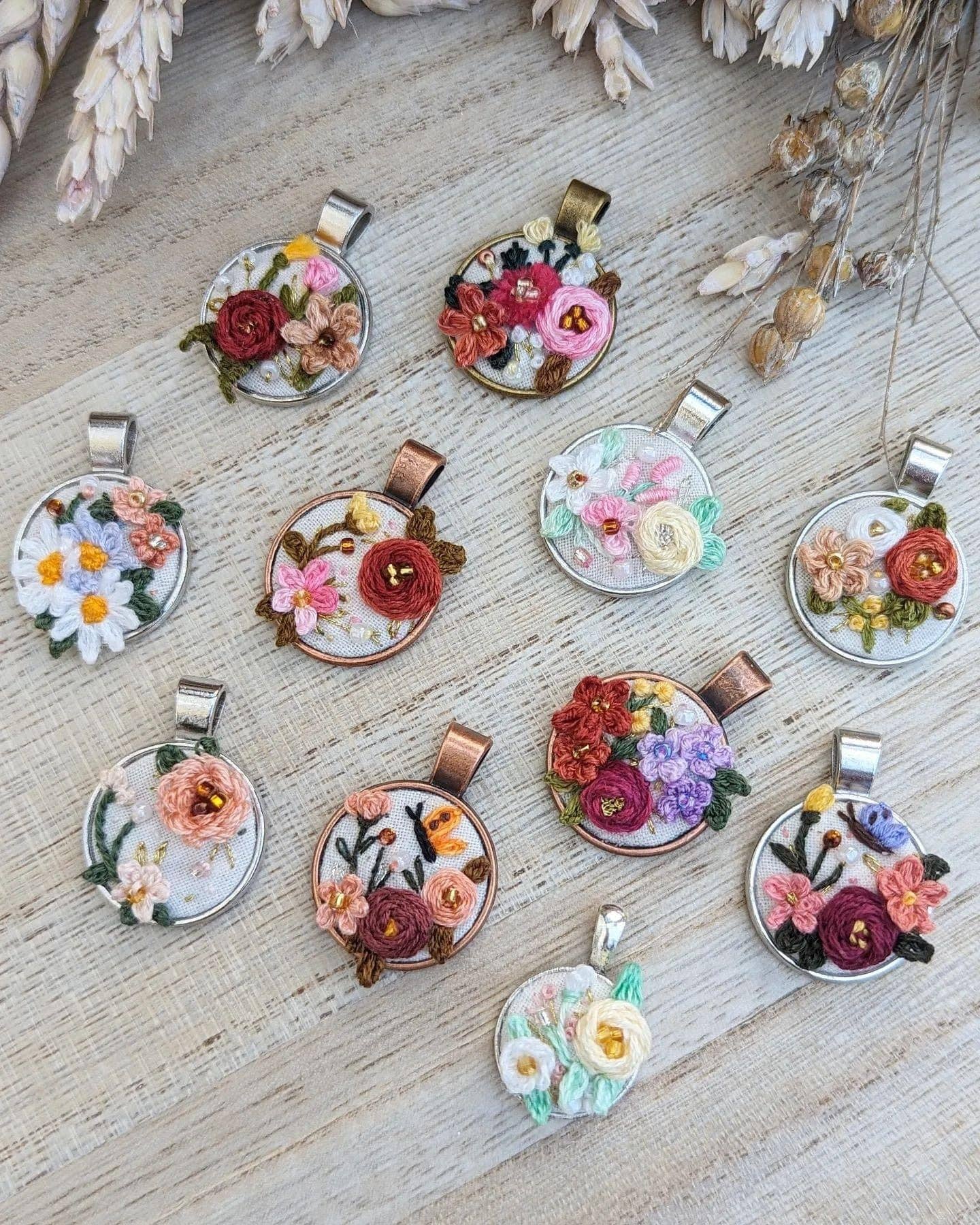 Ninu Handmade - Wholesale Pendant/Charm Necklace - Mystery Embroidered Necklace – One of a Kind, Handmade Surprise4