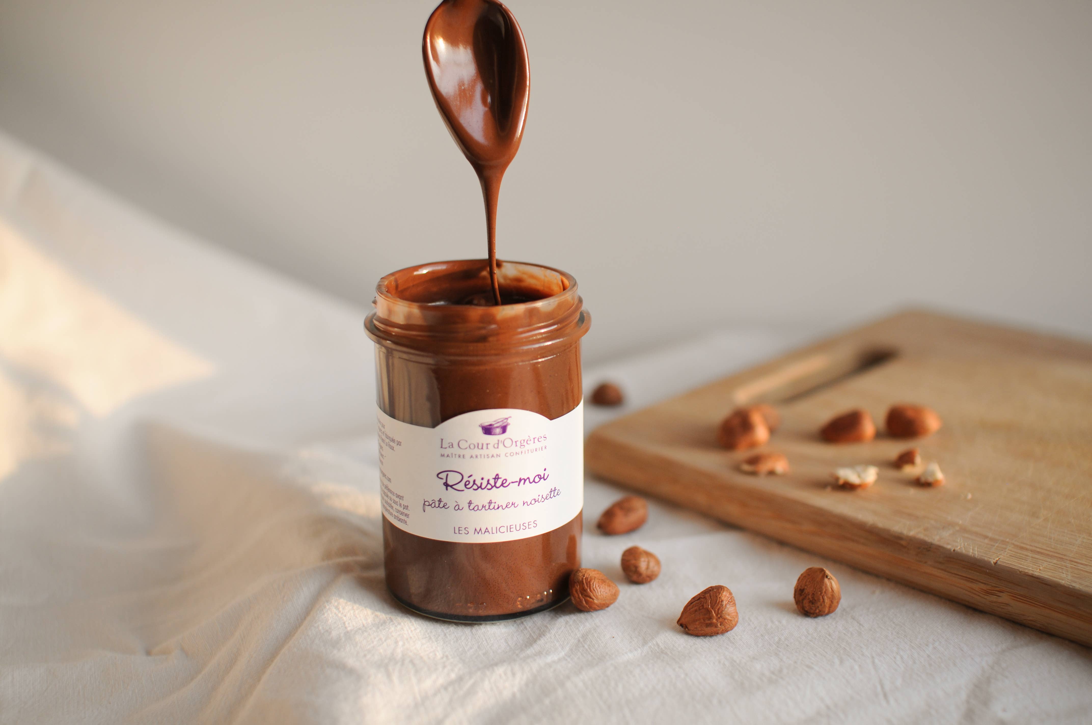 La Cour d'Orgères - Wholesale Jam/Jelly - “Resist me” chocolate spread 250g Chocolate spread1