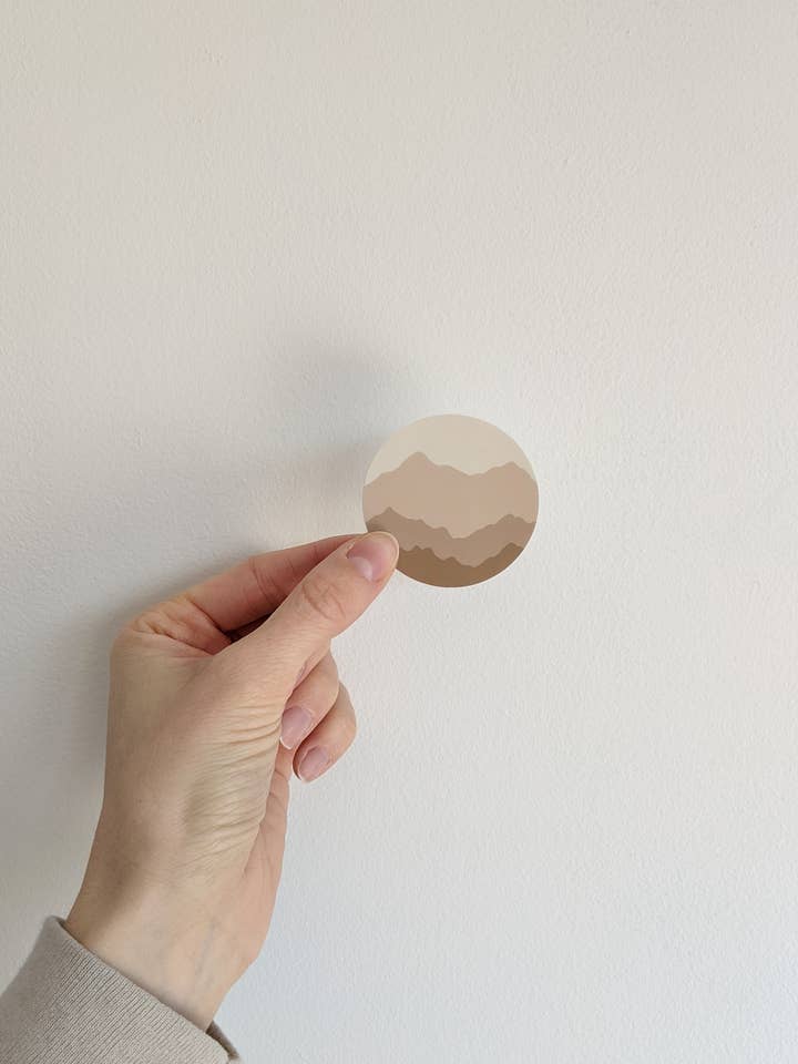 Brown Mountain Sticker for wholesale by Tiff's Art Collection