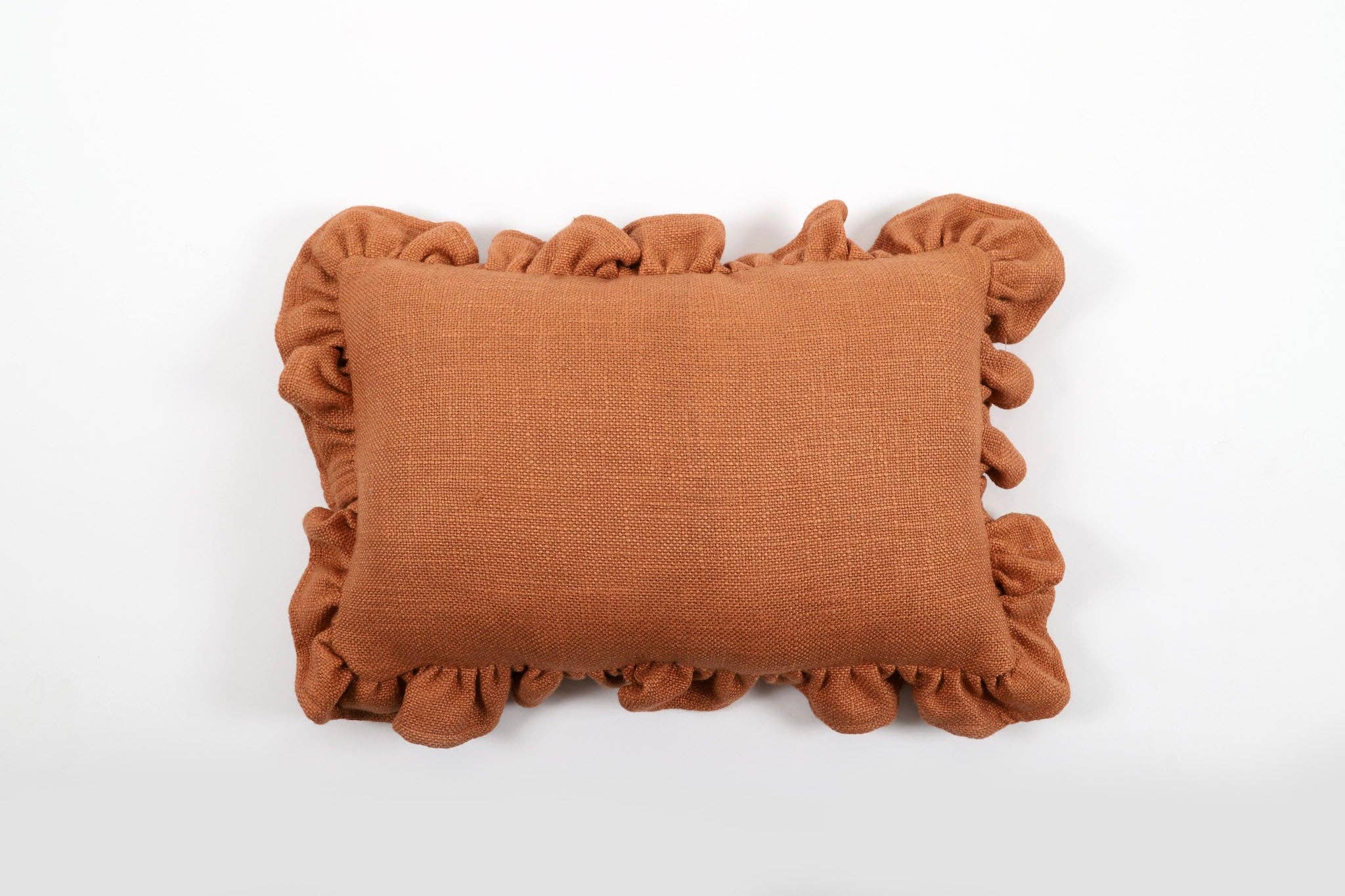 Co.House Designs - Wholesale Lumbar Pillow - Luxe Linen Ruffle Pillow1