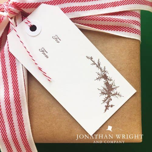 Sprig O' Holly Set of 10 Gift Tags for wholesale by Jonathan Wright and Company