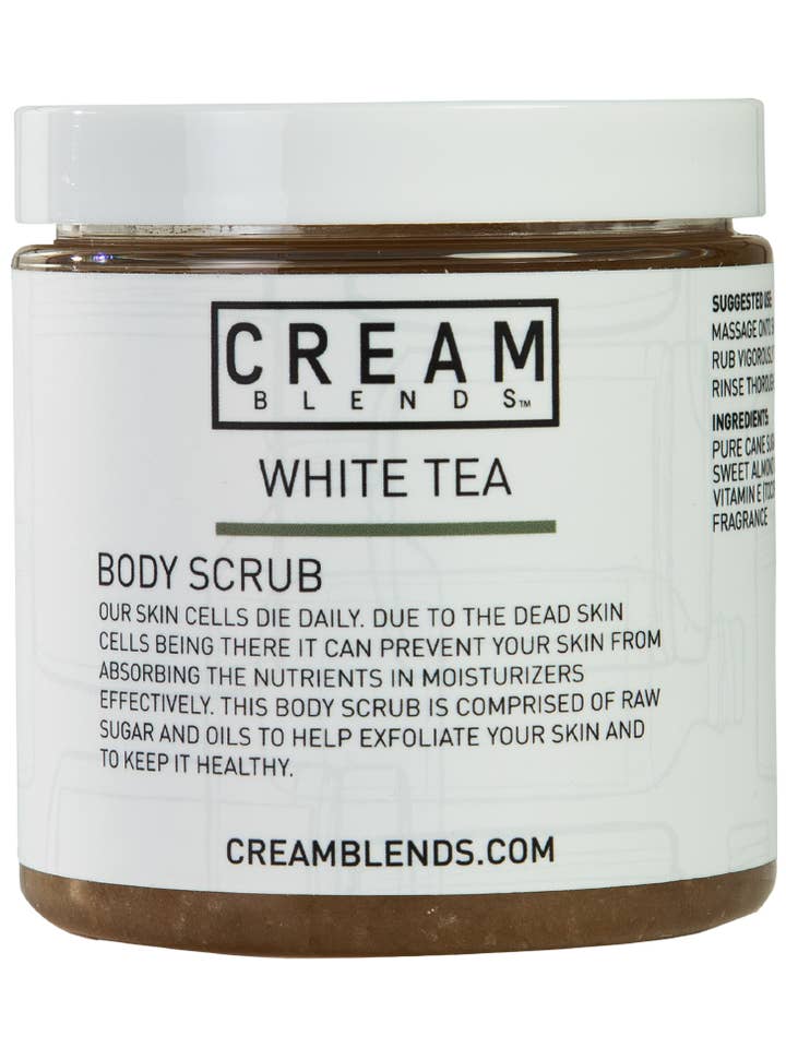White Tea Body Scrub for wholesale by CREAM BLENDS