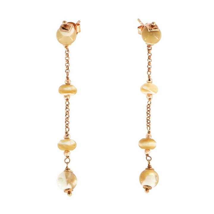 PERLEMOR ØRERINGE. for engroshandel hos GENNY.PI Gioielli Milano