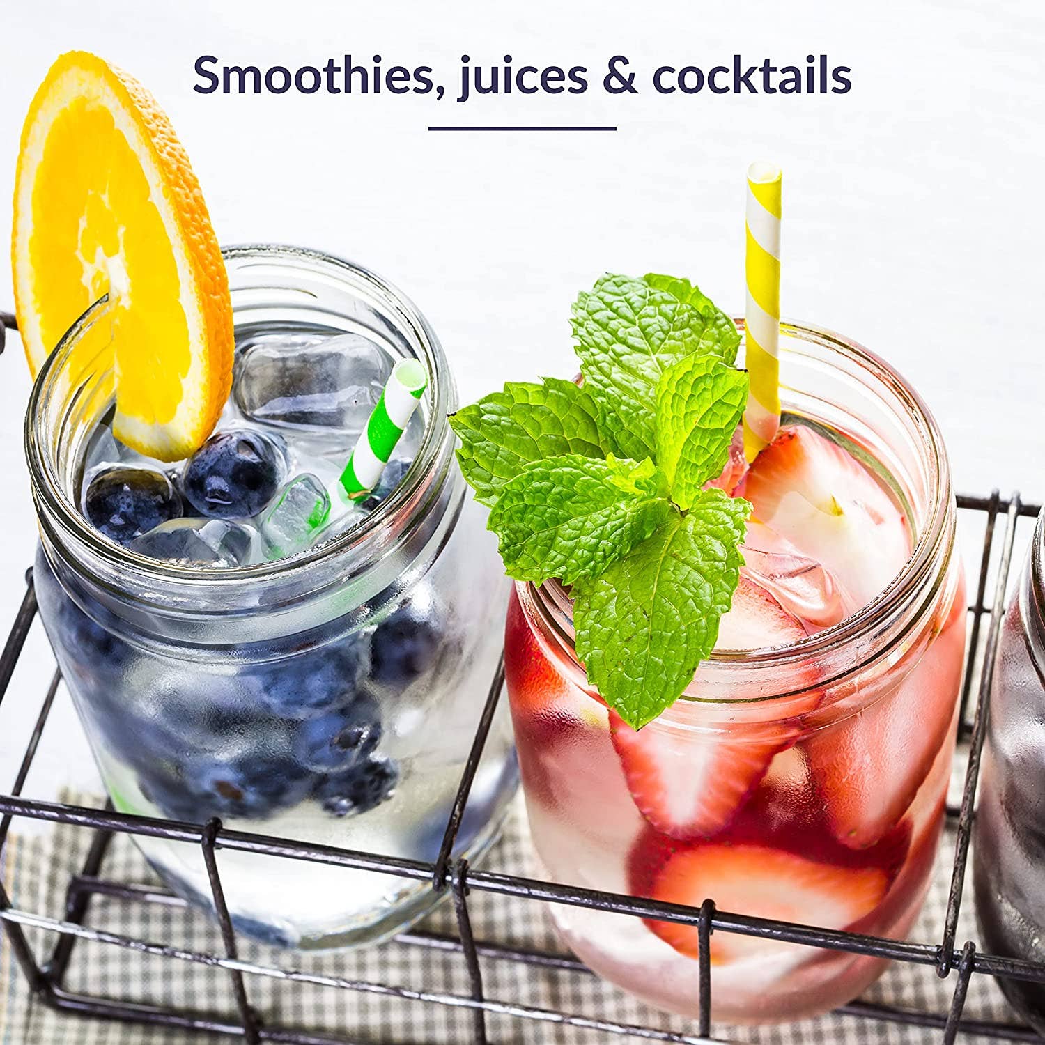 Jara Trading – wholesale Jar – Mason Airtight Glass Preserving Jars With Lids (6 x 490ml)6