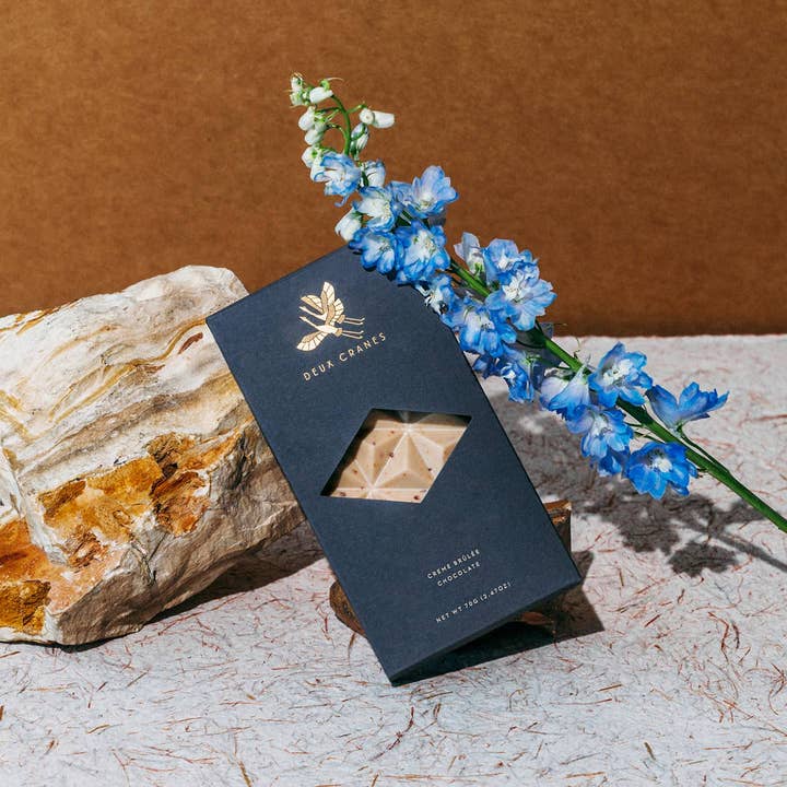 Deux Cranes - Wholesale Chocolate Bar - Creme Brûlée Chocolate2