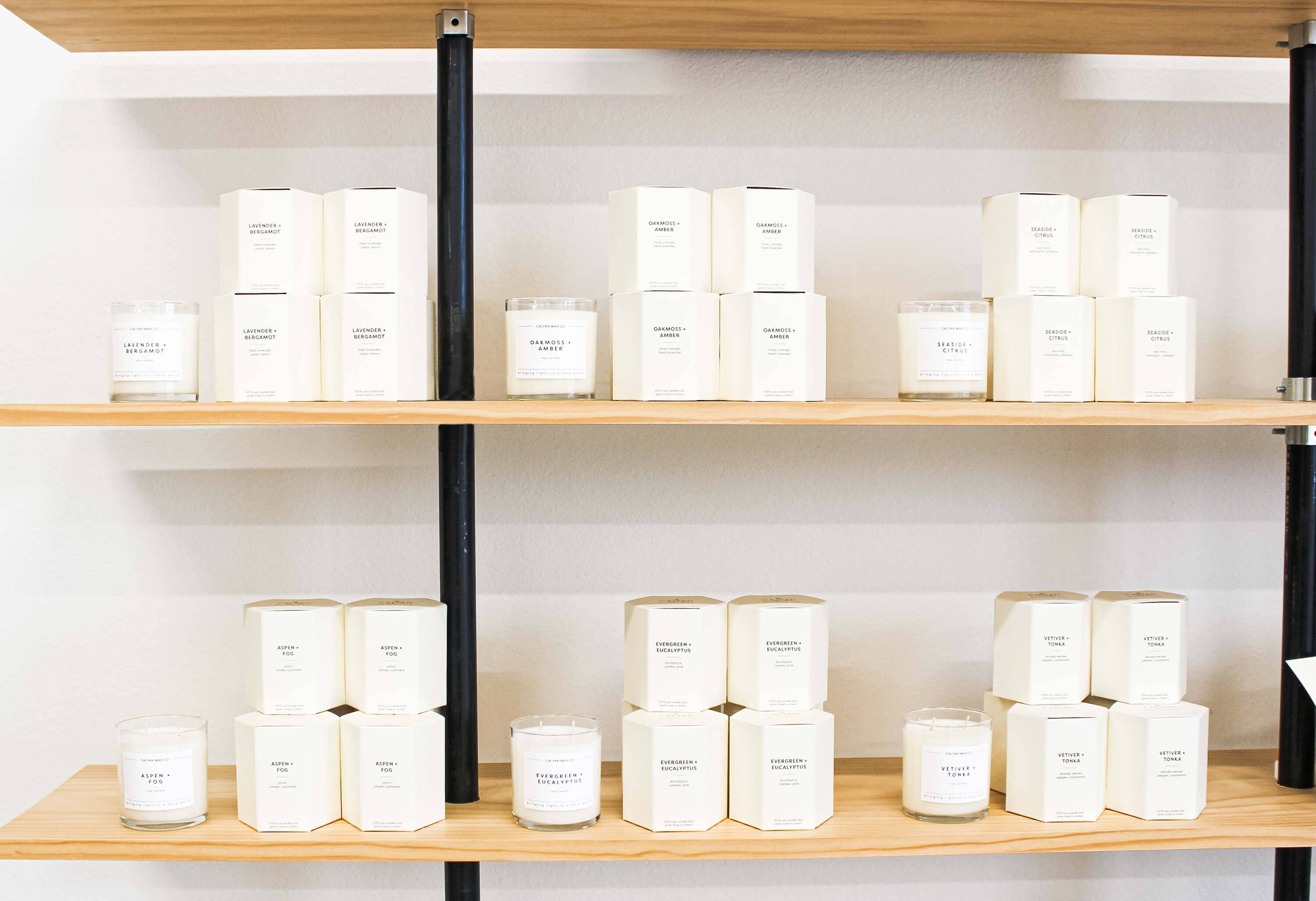 Calyan Wax Co. - Wholesale Jar/Filled Candle - Evergreen + Eucalyptus - Glass Tumbler Soy Candle10